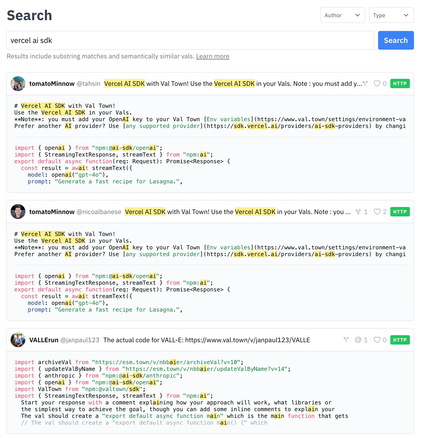 Search results for 'vercel ai sdk'