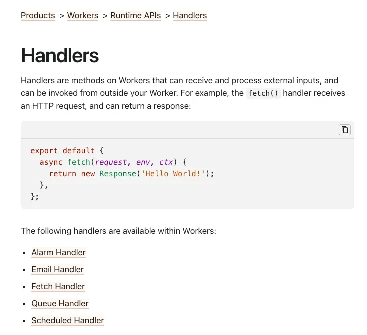 https://developers.cloudflare.com/workers/runtime-apis/handlers/