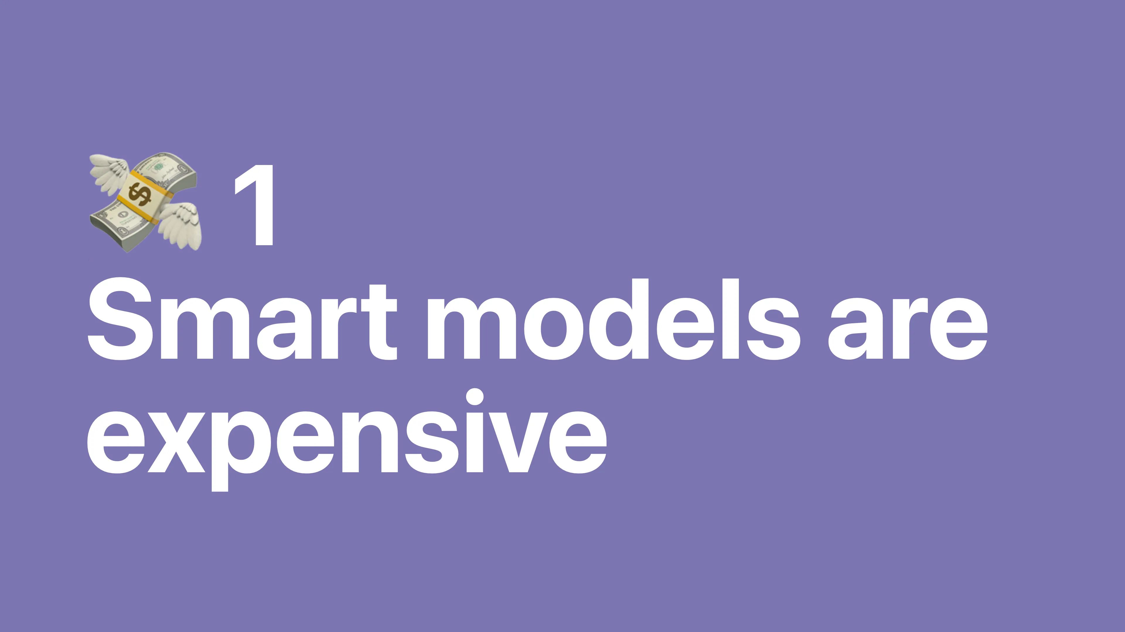 Good LLM models are expensive and eat money